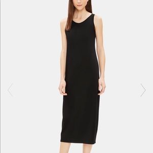 Eileen Fisher Black Jersey Tank Dress XS